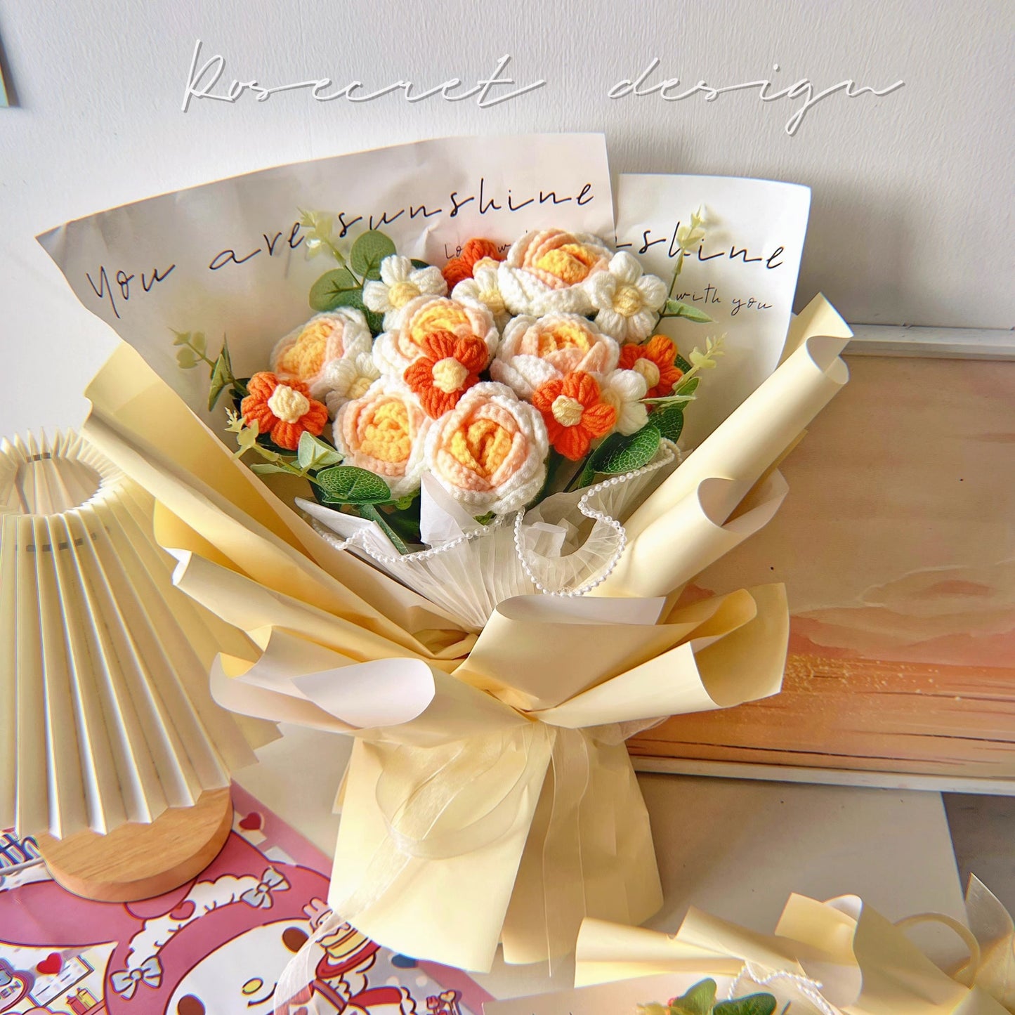 Handmade Wool Crochet Bouquet Creative Gifts